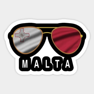 Malta Sunglasses, Malta Flag, Malta gift ,   Maltese , Sticker